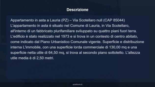 Immobile in asta di 130 m² con più di 5 locali in vendita a Lauria - Foto 15