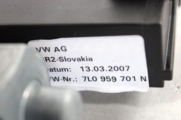 7L0837461F MOTORINO MECCANISMO ALZA-VETRO ALZA-CRISTALLO PORTA ANTERIORE SINISTRA VOLKSWAGEN TOUAREG 3.0 D 4X4 165KW AUT 5P (2007) RICAMBIO USATO 7L09 - Foto 9