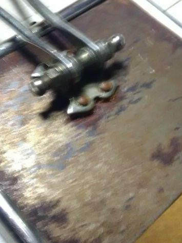 Antico specchio da barbiere con molatura al bordo an 40/50 - Foto 7