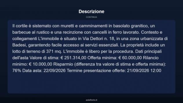 Immobile in asta di 228 m² in vendita a Badesi - Foto 12
