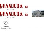 Adesivi per camper granduca 12  5 elementi come disegno