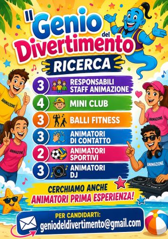 Cerchiamo animatori in tutti i ruoli
