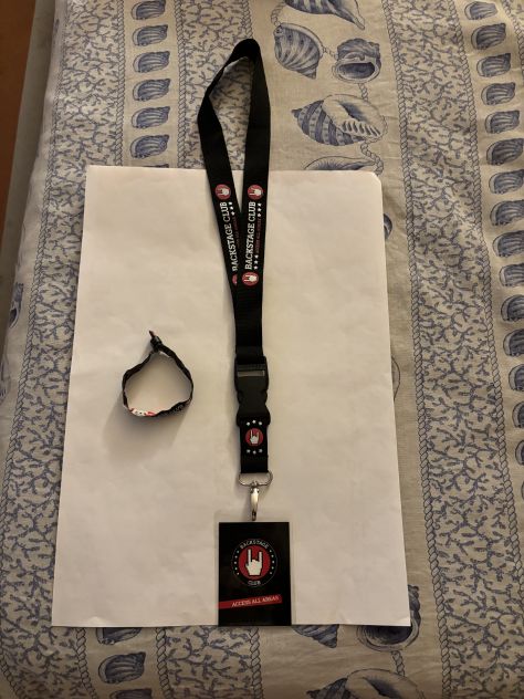 PORTA BADGE/PORTA CHIAVI E BADGE E BRACCIALETTO NUOVI UNISEX BACKSTAGE E.M.P. CL - Foto 9