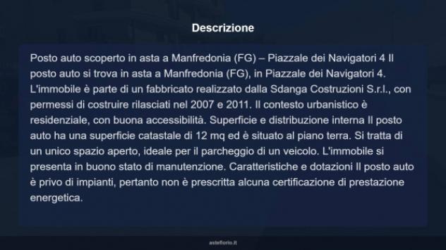 Immobile in asta di 12 m² in vendita a Manfredonia - Foto 4