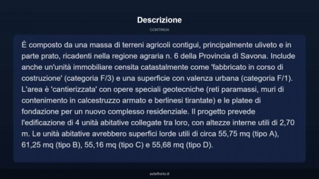 Immobile in asta di 9218 m², box auto in vendita a Finale Ligure - Foto 5
