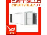 Box prefabbricato, casetta da giardino in lamiera zincata. Capanno ricovero &hellip;