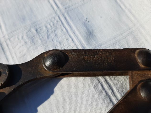 ATTREZZO TEDESCO PER SOLLEVARE LAMIERE ANNO 1939 ORIGINALE - Foto 5