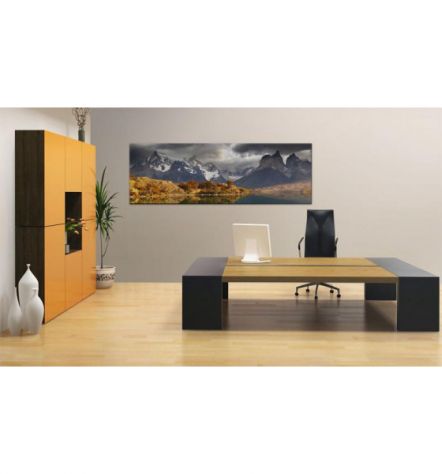 Quadro Il Lago E La Montagna 120x40 E 135x45 ARREDALACASA - Foto 2