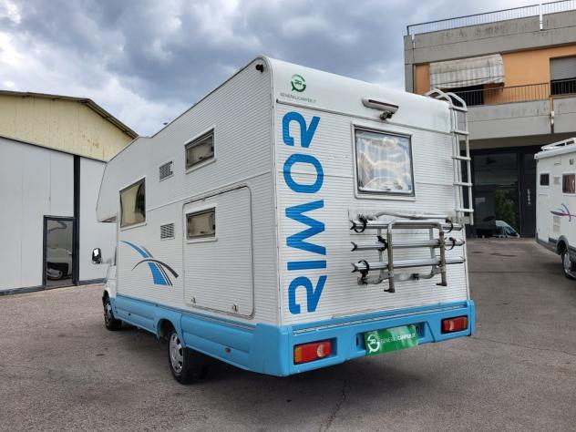 CAMPER RIMOR FORD MANSARDATO 7 POSTI DOPPIA DINETTE LETTI CASTELLO FOTOVOLTAICO GENERALI USATO - Foto 3