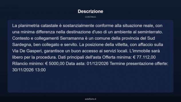 Immobile in asta di 213 m² in vendita a Serramanna - Foto 4