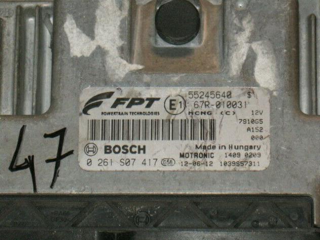 0261S07417 ECU LANCIA DELTA 1.4L 16V ME7.9.10 0261S07417 55245640 - Foto 2