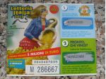 BIGLIETTO DELLA LOTTERIA ITALIA 2013 GRATTATO - ESTRAZIONE 2014 -