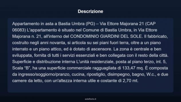 Immobile in asta di 133 m², box auto in vendita a Bastia Umbra - Foto 4