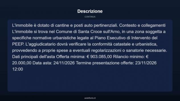Immobile in asta di 400 m² in vendita a Santa Croce sull'Arno - Foto 7