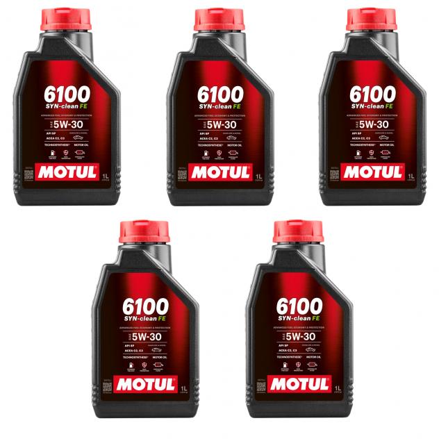 Lubrificante Technosynthese 5W30 per risparmio carburante e protezione motore. Compatibile con DPF e catalizzatori. Per motori benzina e diesel Euro 4