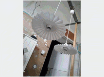 COPPIA DI LAMPADARI DA SOFFITTO VINTAGE ANNI 60