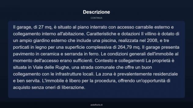 Immobile in asta di 300 m² con più di 5 locali e box auto in vendita a Formello - Foto 9