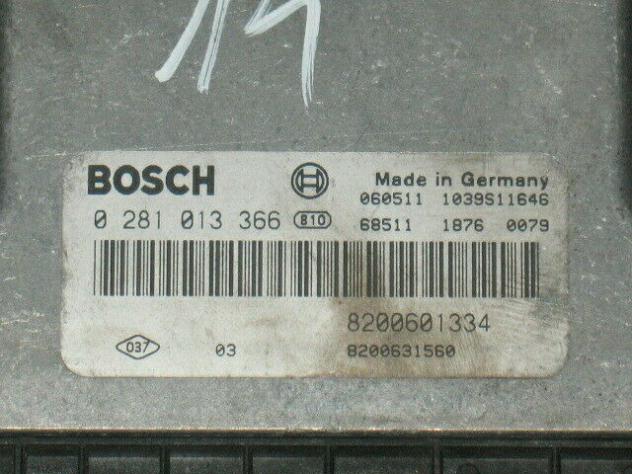 0281013366 ECU SCENIC 1.9 DCI EDC16C3 0281013366 8200601334 8200631560 - Foto 2