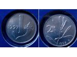 REPUBBLICA ITALIANA COPPIA 1 LIRA 2 LIRE 1997 FDC SIGILLATE DA SERIE ZECCA