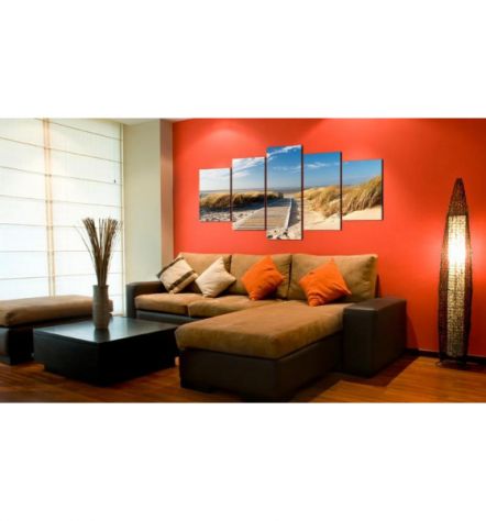 Quadro Da Spiaggia 100x50 E 200x100 ARREDALACASA - Foto 2