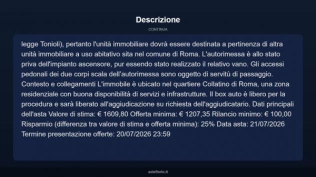 Immobile in asta di 14 m² in vendita a Roma - Foto 5