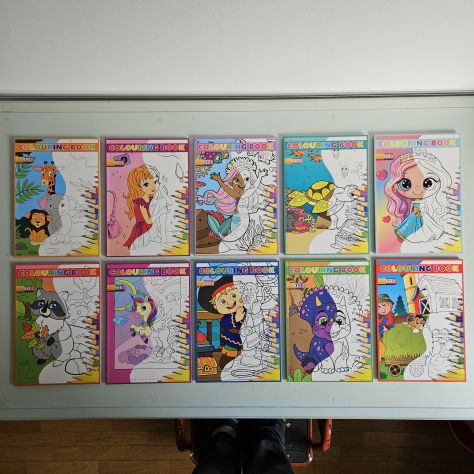 Libri da Colorare, Colouring Book 10x - A4 - SPEDIZIONE TRACCIATA! - Foto 10
