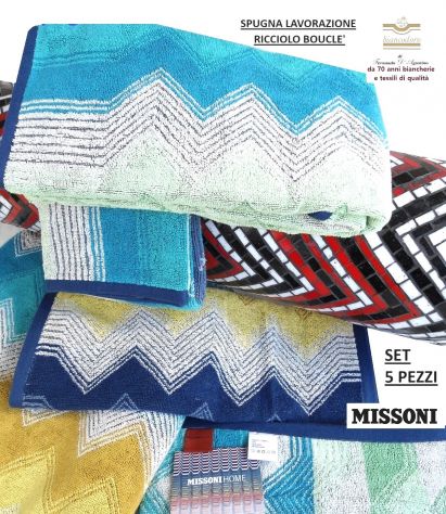 SET SPUGNE BAGNO 5 PEZZI  MISSONI 3 MODELLI - Foto 6