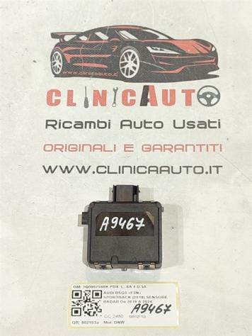 CENTRALINA SENSORE RADAR POSTERIORE DESTRO AUDI Q3 RSQ3 Sportback Serie (F3N) 3Q0907566K PDX 0203303190 DNW benzina 2480 (19)