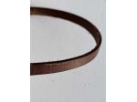 T86 Nastro in pelle a vegetale anilina brandy H 5 mm - L 200 mt
