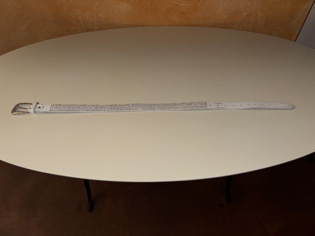 BELLA CINTURA PARTICOLARE IN OTTIME CONDIZIONI DA DONNA CON STRASS E PERLE BIANC - Foto 6