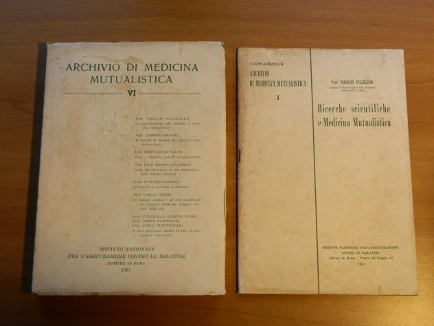 Archivio di Medicina Mutualistica VI 1957 Pubblicazione storica trimestrale - Foto 3