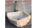 Lavabo lavandino in marmo onice