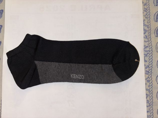 CALZE NUOVE FANTASMINI DA UOMO LEGGERE FIRMATE ORIGINALI:”KENZO”N’42-44 - Foto 2