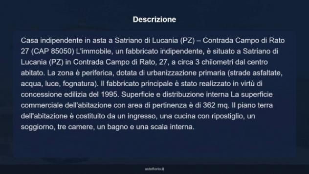 Immobile in asta di 362 m² con più di 5 locali in vendita a Satriano di Lucania - Foto 17