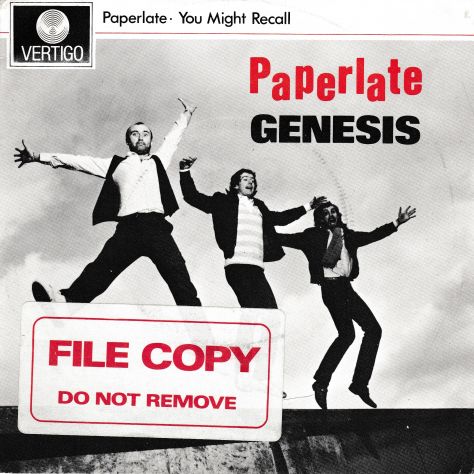 GENESIS - Paperlate - RARO Promo + Strip - 7'' / 45 giri 1982 Vertigo