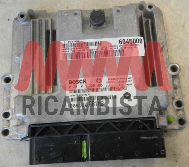 P05150681AB 0281019329 Jeep Cherokee 2.0 centralina motore Bosch
