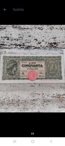 Carta Moneta in Lire 1930-1944 - Foto 2