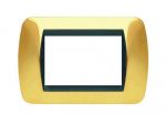 PLACCA BTICINO LIVING ORIGINALE, METALLO ORO LUCIDO