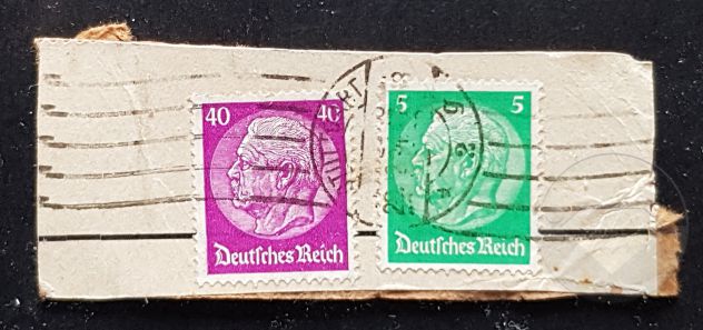 GERMANIA francobolli su Frammenti di busta - Foto 2