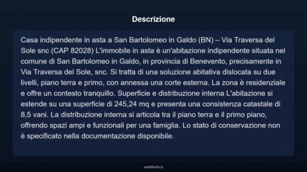 Immobile in asta di 245 m² con più di 5 locali in vendita a San Bartolomeo in Galdo - Foto 4