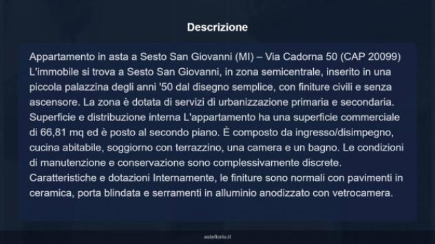 Immobile in asta di 66 m², box auto in vendita a Sesto San Giovanni - Foto 12