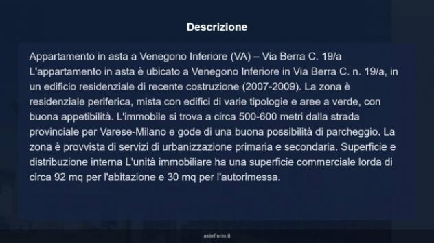 Immobile in asta di 92 m² con più di 5 locali e box auto doppio in vendita a Venegono Inferiore - Foto 18