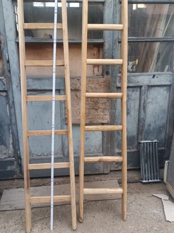 Scale pioli varie misure e forme in legno castagno - Foto 2