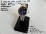 Orologio anni 70 Seiko Automatic Hi-beat, femminile, acciaio, 17 jewel