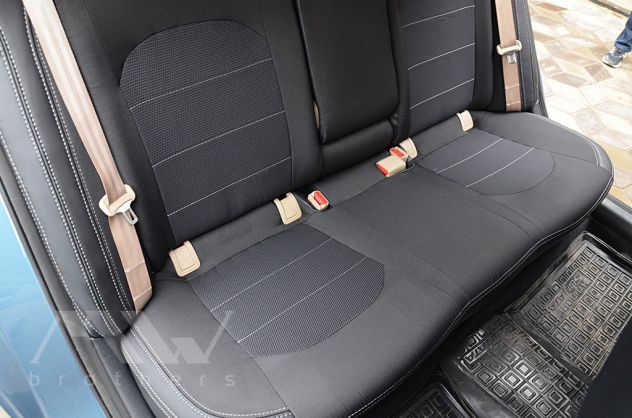 Set Coprisedili su misura per Hyundai Sonata (LF) (2014-2019)Ecopelle/Alcantara - Foto 6
