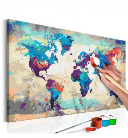 Quadro arredalacasa Fai Da Te World Map N. 13 Arredalacasa Spedizione Gratis