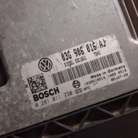 CENTRALINA MOTORE SEAT LEON 2.0 TDI BOSCH 0 281 011 730, 0281011730, 03G 906 016 - Foto 5