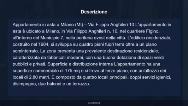 Immobile in asta di 175 m², box auto in vendita a Milano - Foto 18