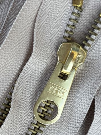 X81 Cerniere Lampo Zip metallo YKK da cm 20 col. Avorio – Pz. 20 - Foto 4