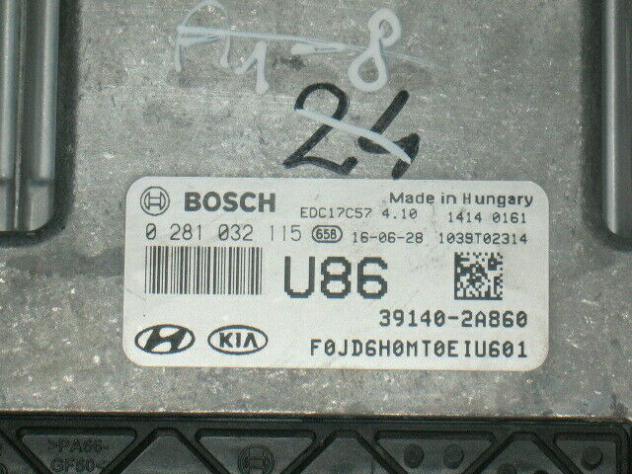 0281032115 ECU KIA HYUNDAI 1.6 0281032115 EDC17C57 39140-2A860 0 281 032 115 - Foto 2